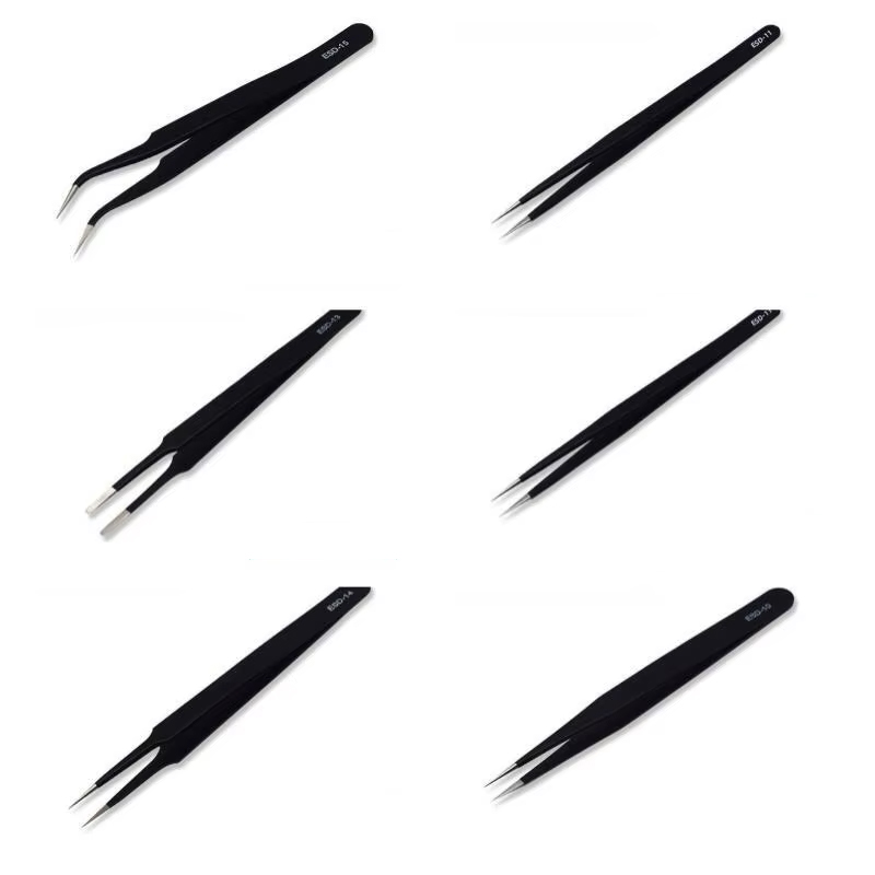 6pcs Precision Long Tweezers S – Electronics Repair Tool recenzja i cena