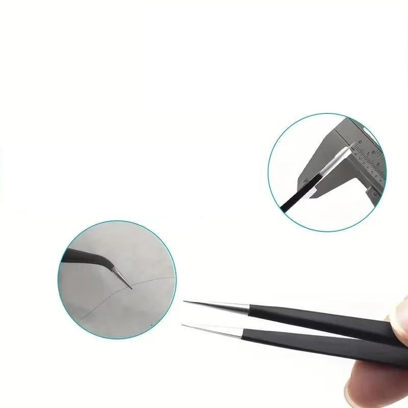 6pcs Precision Long Tweezers S – Electronics Repair Tool recenzja i cena